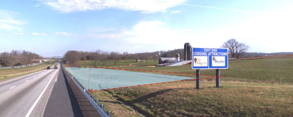 Mowing Acreage Highlighted on Highway Mowing Acreage Highlighted on Highway