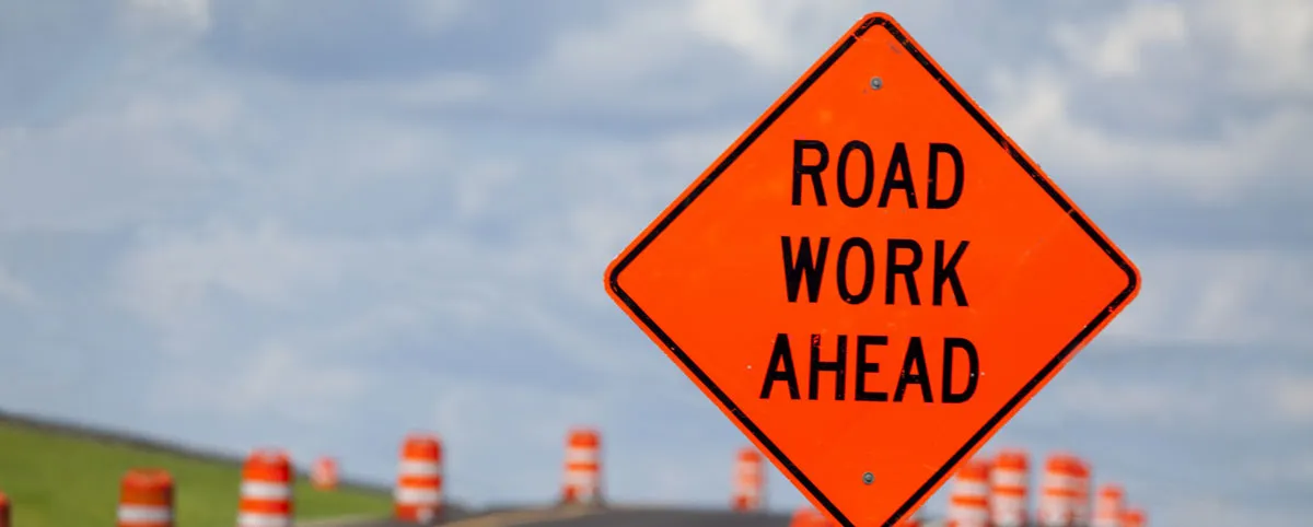 Road Work Ahead Sign Road Work Ahead Sign