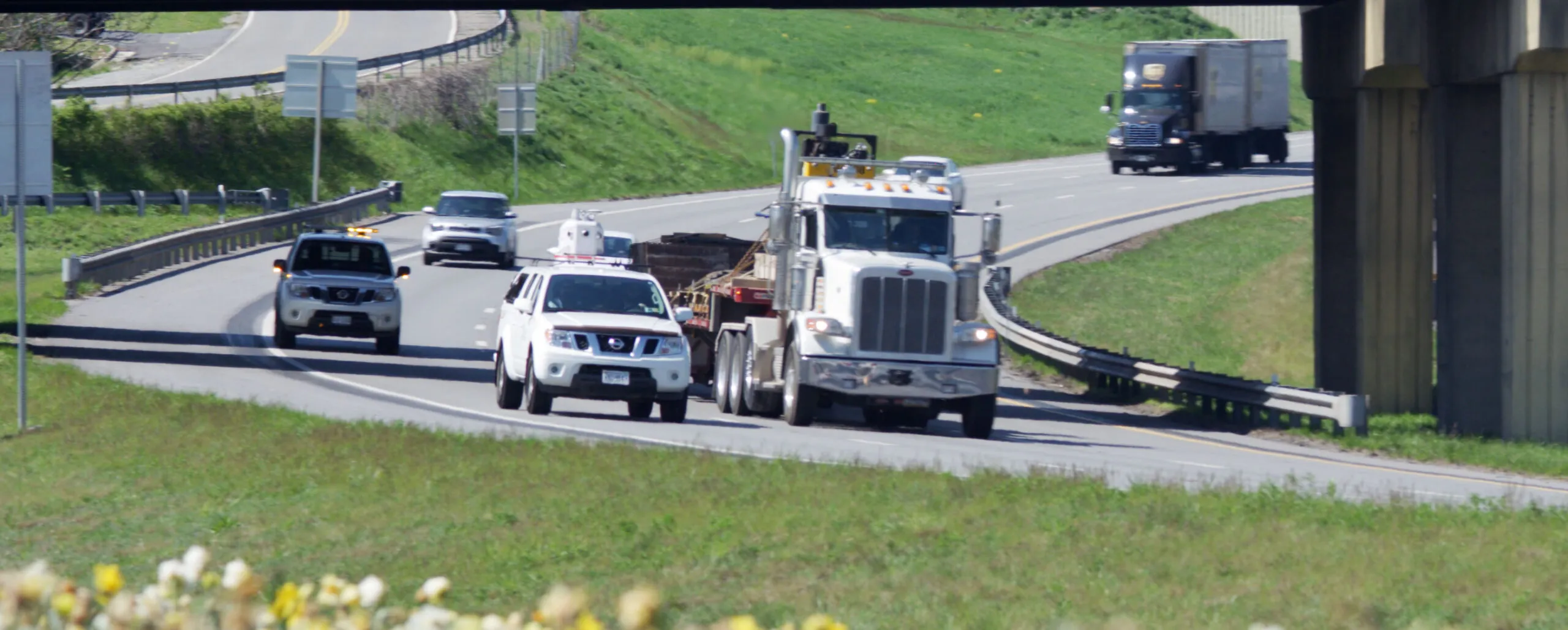 PILLAR LiDAR Truck On Highway PILLAR LiDAR Truck On Highway