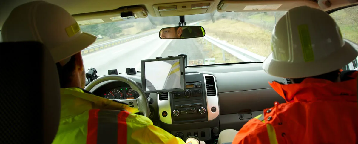 Guys in A truck Monitoring Highway Guys in A truck Monitoring Highway