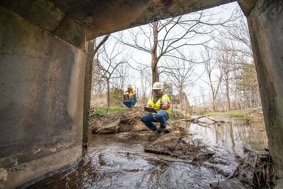 PILLAR Employees Assessing Box Culvert