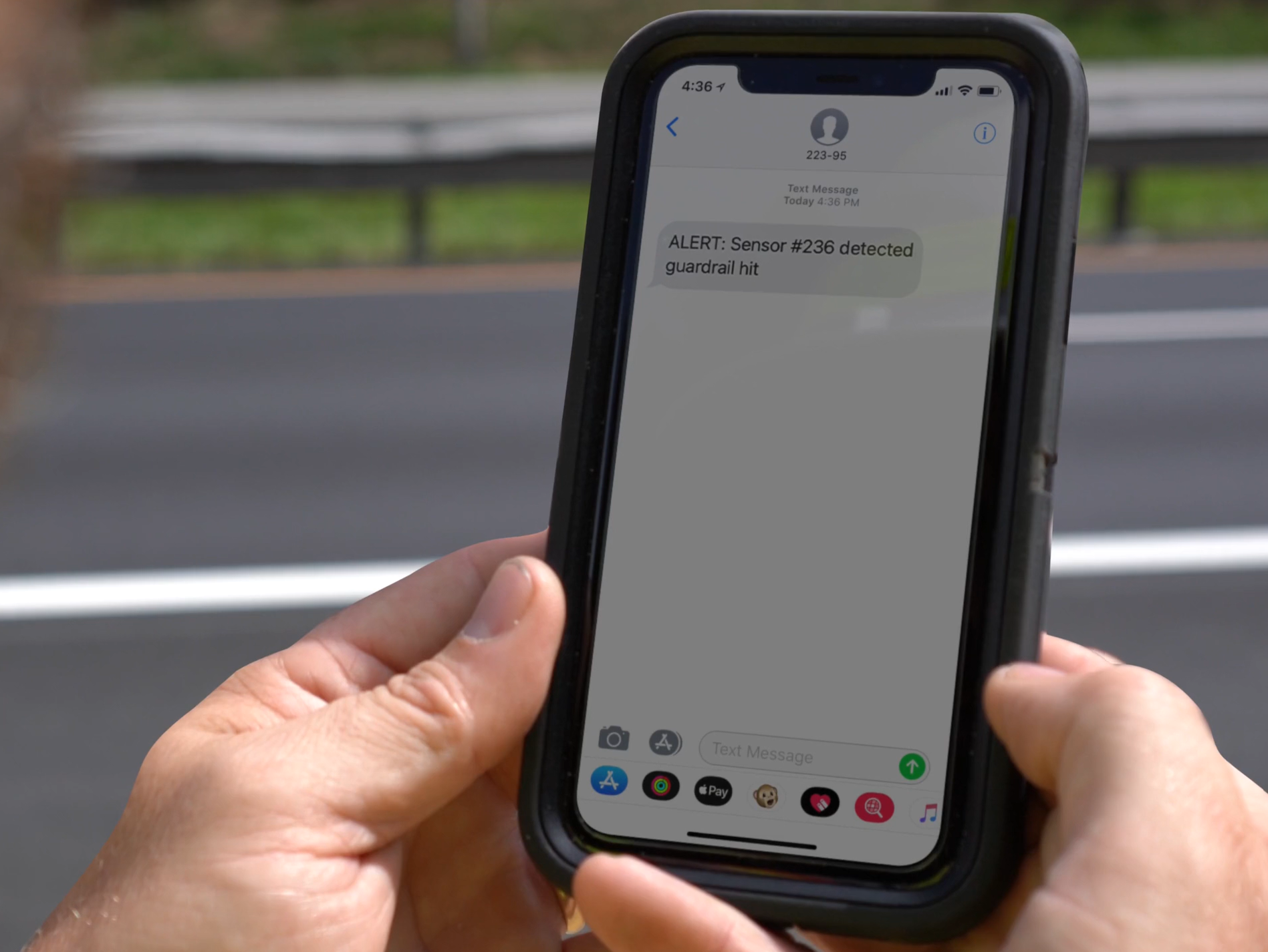 Guardrail Hit Mobile Notification
