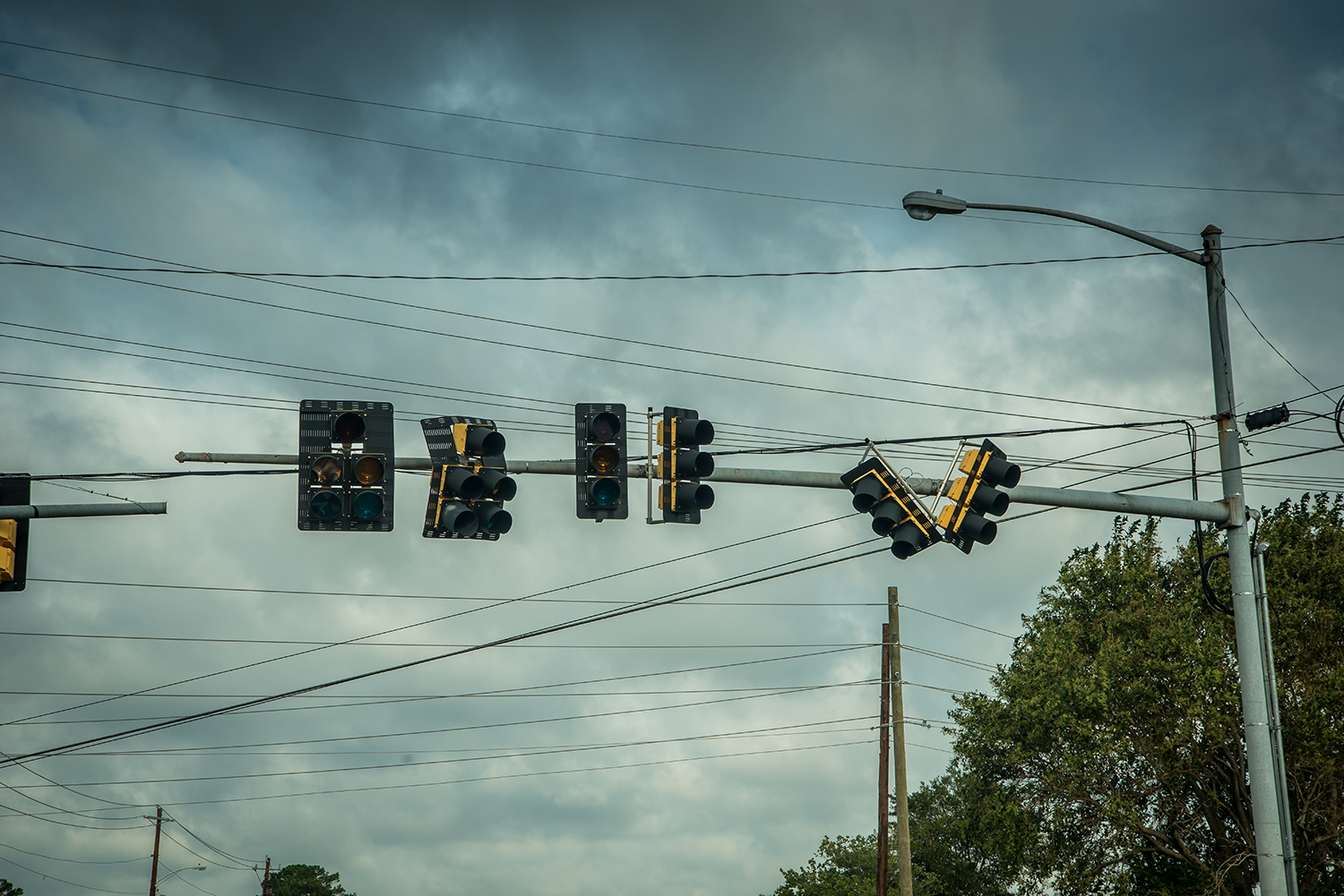 Traffic Signals Out After Hurricane