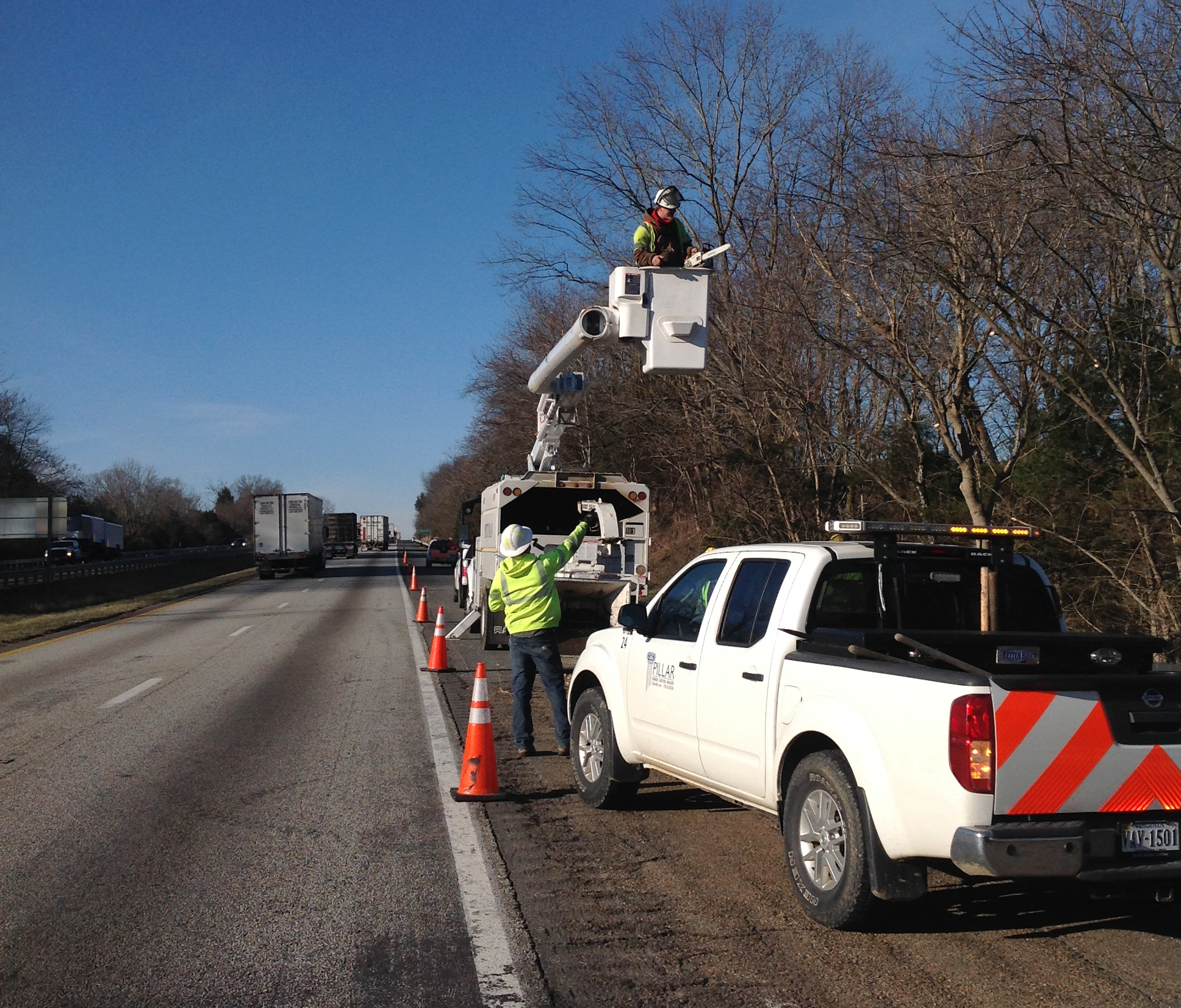 PILLAR Crew Monitoring Tree Trimming