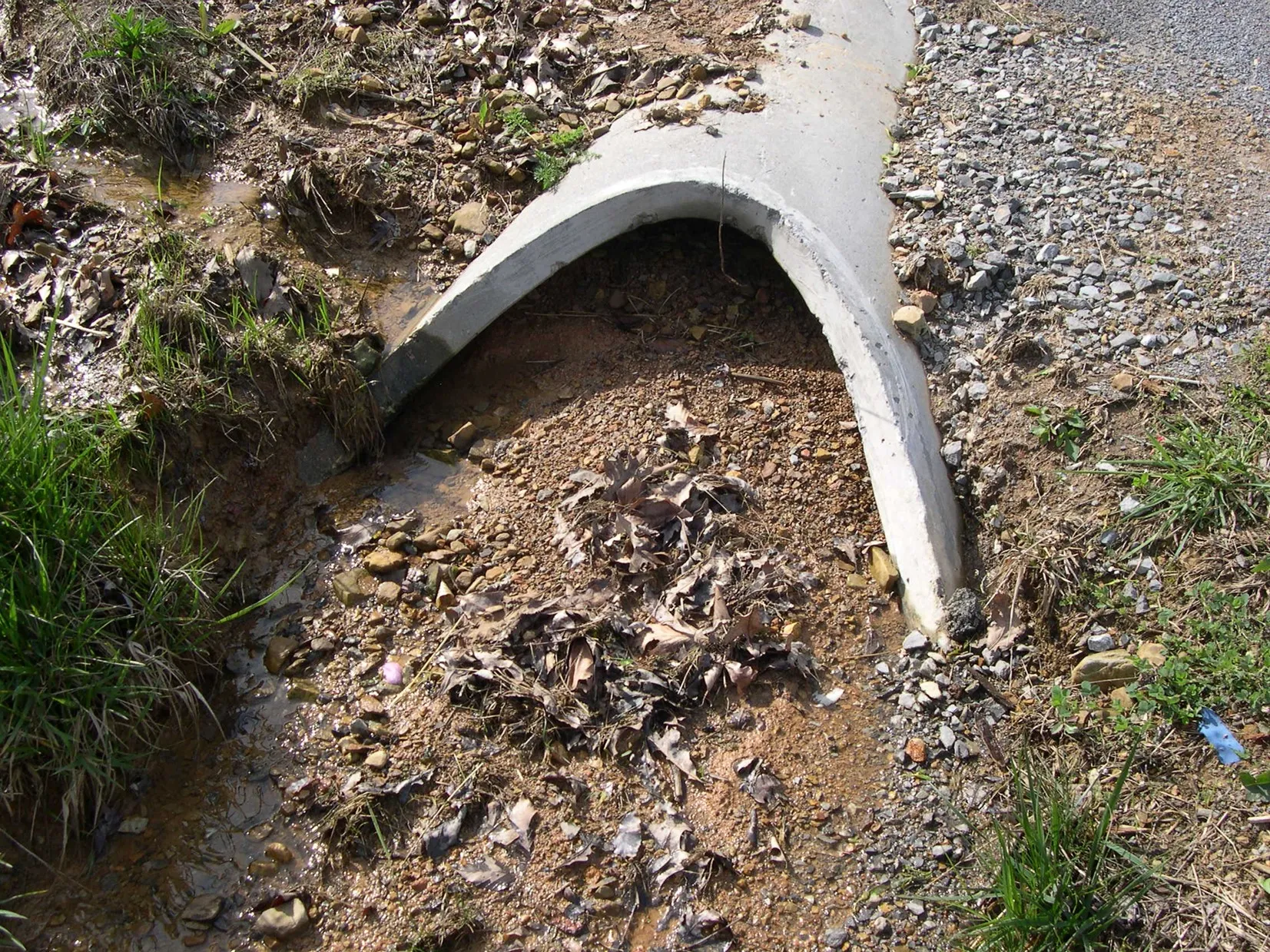 Completely Blocked Pipe from Soil Build Up